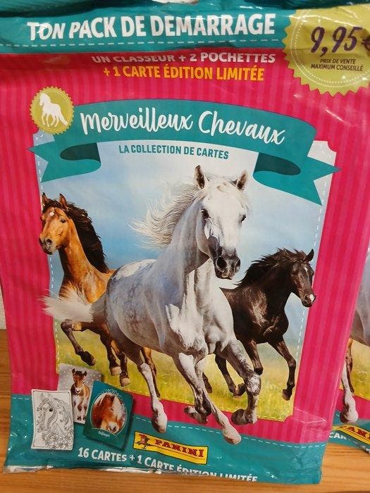 Panini Merveilleux Chevaux - 20 Blister + 10 Starter pack -, Collections, Autocollants