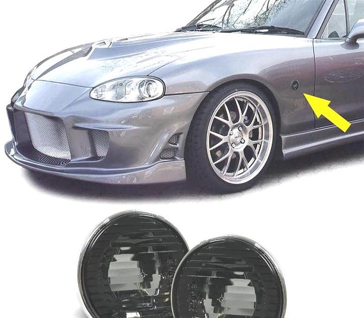CLIGNOTANTS LATÉRAUX MAZDA MX5 NA NB NBFL 90-05 NOIR, Autos : Pièces & Accessoires, Éclairage, Envoi