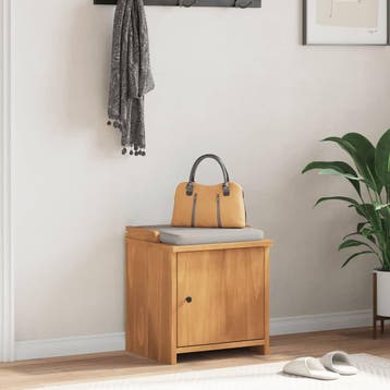 vidaXL Gangbankje SANDNES 45x40x50 cm massief grenenhout, Verzenden, Nieuw