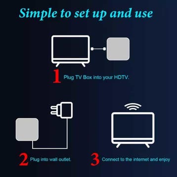 H6 TV Box Mediaspeler 6K met Draadloos RGB Toetsenbord -, Verzenden
