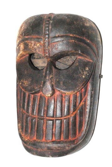 ancien masque Crâne Tête-de-mort Citipati masque de danse