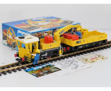 Playmobil 4053 Kraanlok met wagon en bemanning (Wagons), Ophalen of Verzenden, Zo goed als nieuw, Wagon, Analoog