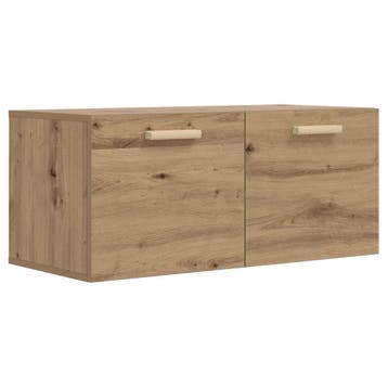 vidaXL Wandkast Muurmontage Artisanaal eiken 80 x 36,5 x 35, Verzenden, Nieuw