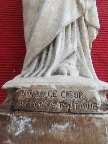 Beeld, Voilà ce coeur qui vous a tant aimé - 33.5 cm - Gips