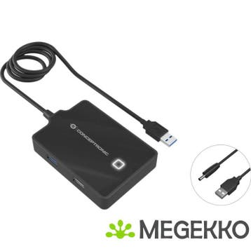 Conceptronic HUBBIES10B interface hub USB 3.2 Gen 1 (3.1 Gen, Verzenden, Nieuw