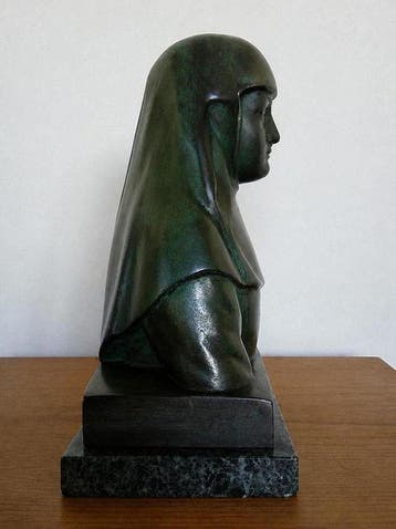C.DE GROOTE - Beeld, BELGIESCHE NON IN ART DECO BRONS - 20