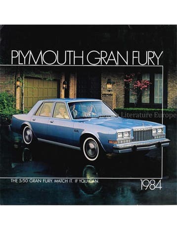 1984 PLYMOUTH GRAN FURY BROCHURE NEDERLANDS, Nieuw