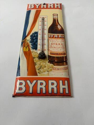 Byrrh reclame-thermometer - Reclamebord - glacoïden