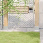 vidaXL Spokkels vierkant 4 st gegalvaniseerd staal, Verzenden