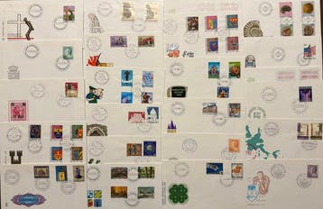 Luxemburg 1962/1996 - Lot van ruim 200 FDCs (First Day, Postzegels en Munten, Gestempeld