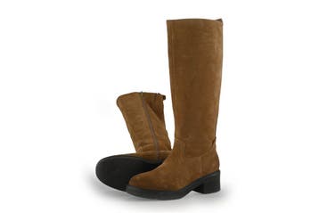 Manfield Laarzen in maat 36 Cognac, Kleding | Dames, Schoenen, Hoge laarzen, Overige kleuren, Verzenden, Zo goed als nieuw