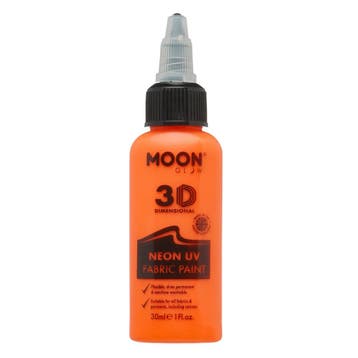 Moon Glow Neon UV Fabric Paint 30ml Intense Orange 30ml, Hobby en Vrije tijd, Verzenden, Nieuw