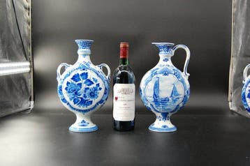 De Porceleyne Fles, Delft - Vaas (2) - Creamware - CJ 1965