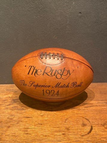 Antique Rugby ball - 4 panel - vintage rugbybal