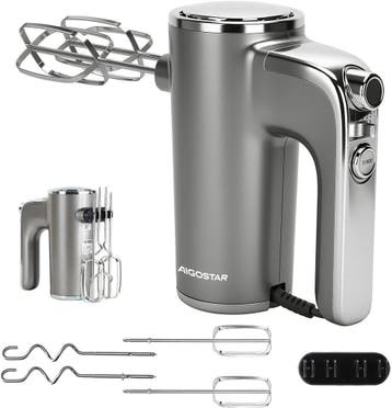 Handmixer - 5 Snelheden met Turbo - RVS Deeghaken & Gardes -, Verzenden, Nieuw