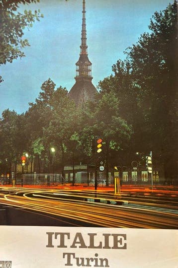 Travel Originale - Manifesto Torino Italia ENIT anni ’60 –
