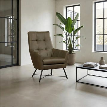 Set van 2 Leren fauteuils Proud - Rancho Green, Ophalen of Verzenden