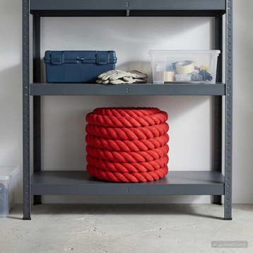 vidaXL Katoenen Touw 50 mm 5 m Rood 100% katoen, Verzenden