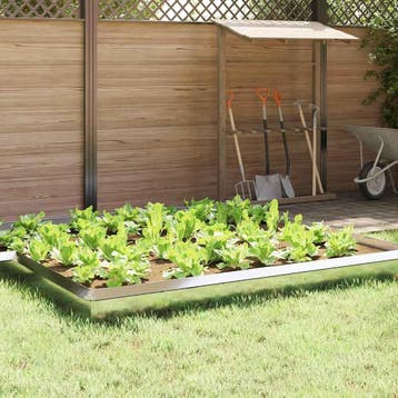 vidaXL Slakkenhekje 16 st 50 x 3,5 x 25 cm Roestvrij staal, Jardin & Terrasse, Verzenden