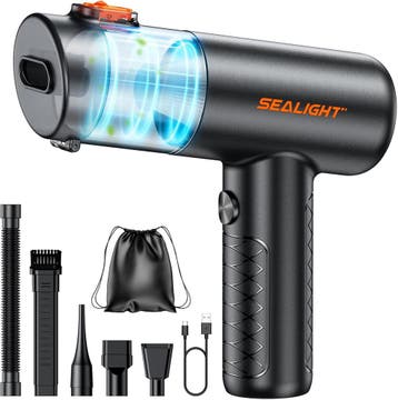 SEALIGHT Handstofzuiger 32000Pa | OP = OP | Laatste stuks!, Elektronische apparatuur, Verzenden, Zo goed als nieuw, Reservoir