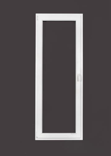 PVC draaikiep b80xh215 cm Wit, Ophalen of Verzenden, Gevelraam of Ruit