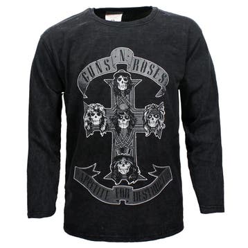 Guns N’ Roses Cross Dip Dye Longsleeve T-Shirt, Nieuw