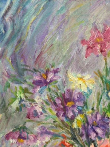 Italiaanse school (XX) - Composizione di fiori
