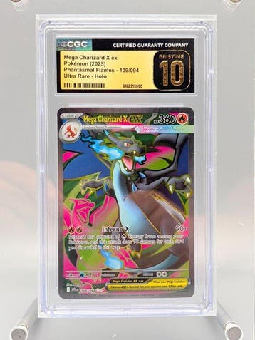 Pokémon Graded card - Mega Charizard X ex - Phantasmal, Nieuw