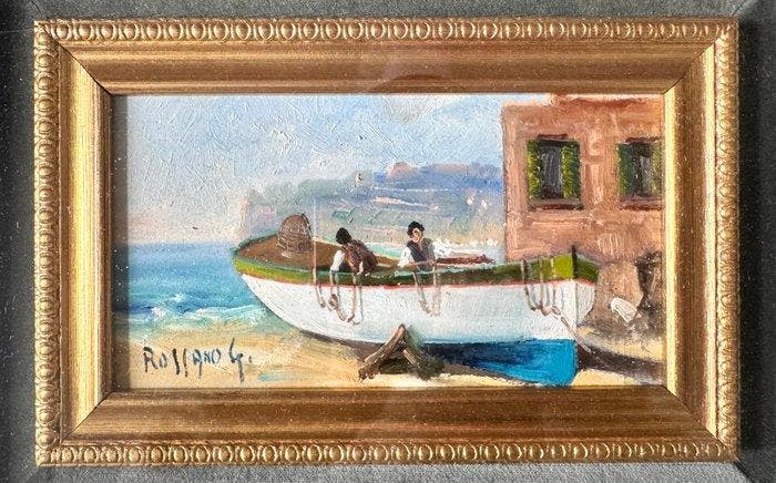 Gennaro Rossano (1941) - Marina, Antiek en Kunst, Kunst | Schilderijen | Klassiek