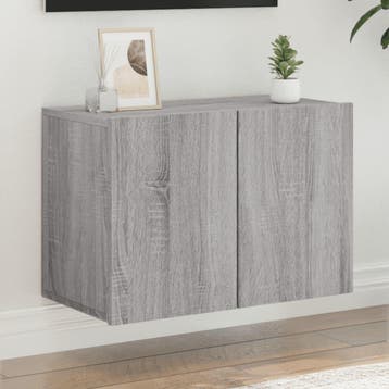 vidaXL Tv-meubel wandgemonteerd 60x30x41 cm grijs sonoma, Verzenden, Nieuw