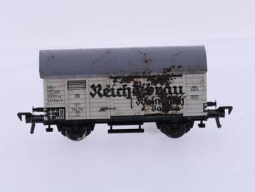 Schaal H0 Fleischmann 1211 gesloten goederen wagon van de..., Hobby en Vrije tijd, Modeltreinen | H0, Gebruikt, Fleischmann, Wagon