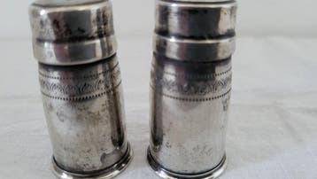 Zoutvat - .900 zilver - Salerons Sel et Poivre Ag, Antiquités & Art