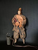 Japans Meiji periode - Pop Daimyo Samurai Washi papier-maché, Antiek en Kunst
