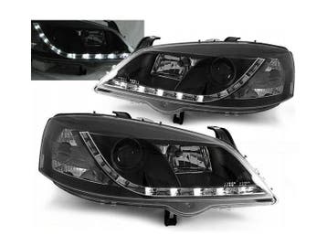 LED DRL koplampen Daylight Black geschikt voor Opel Astra G, Auto-onderdelen, Verzenden, Nieuw, Opel