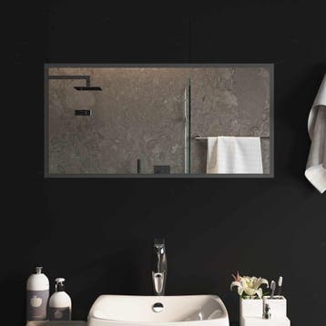 vidaXL LED Badkamerspiegel Transparant 80 x 40 cm gehard, Verzenden, Nieuw