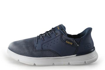 Skechers Instappers in maat 41 Blauw, Kleding | Heren, Schoenen, Overige typen, Skechers, Gedragen, Verzenden