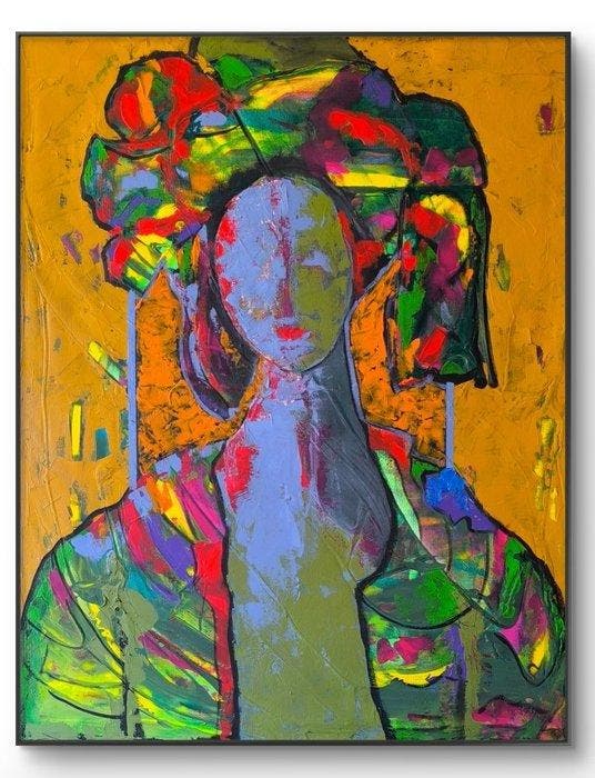 Miguel de Miguel - La Portadora de Luz XL, Antiquités & Art, Art | Peinture | Moderne