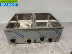 Saro Bain marie en acier inoxydable 2 x 1/1 GN 230V Horeca, Verzenden, Nieuw in verpakking