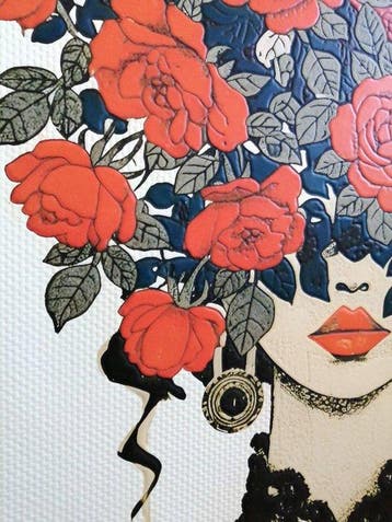 Tactile art - Rosso Incantesimo