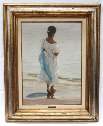 Lluís Ribas Castellsagué (1949) - Mujer en la playa