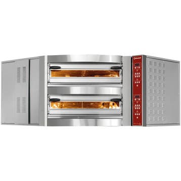 Hoek-Pizzaoven | Elektrisch | 8+8x Ø35cm | 400°C | 23.6kW, Verzenden, Nieuw in verpakking