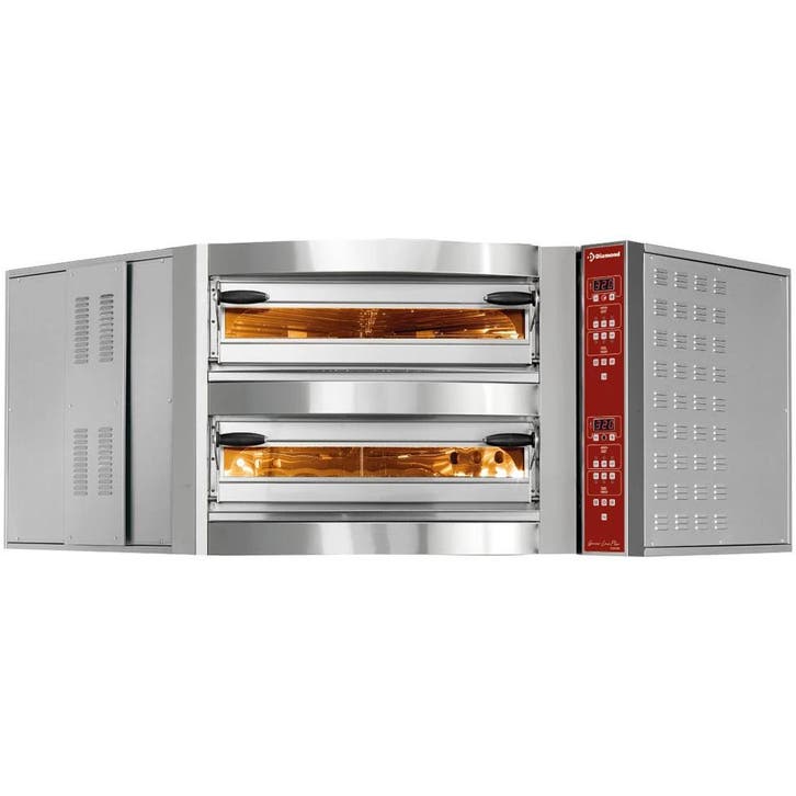 Hoek-Pizzaoven | Elektrisch | 8+8x Ø35cm | 400°C | 23.6kW, Zakelijke goederen, Horeca | Keukenapparatuur, Nieuw in verpakking