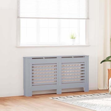 vidaXL Radiatorombouw 152x19x81,5 cm MDF antraciet, Verzenden, Nieuw