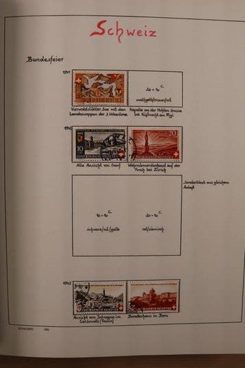 Suisse et Autriche 1920/1981 - Collection dans un classeur