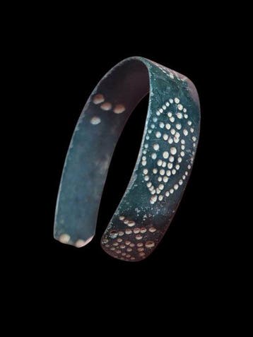 Médiéval, époque des Croisés Bronze, rare Bracelet (Sans