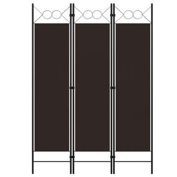 vidaXL Kamerscherm met 3 panelen 120x180 cm bruin, Verzenden, Nieuw