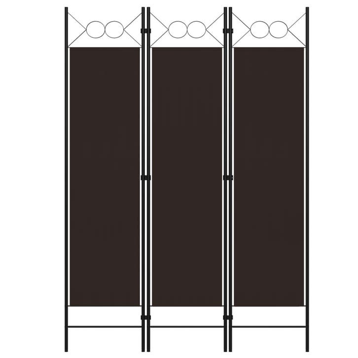 vidaXL Kamerscherm met 3 panelen 120x180 cm bruin, Huis en Inrichting, Woonaccessoires | Overige, Nieuw, Verzenden