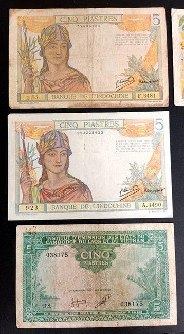 Frans Indochina. - 11 banknotes - Various Dates (Zonder