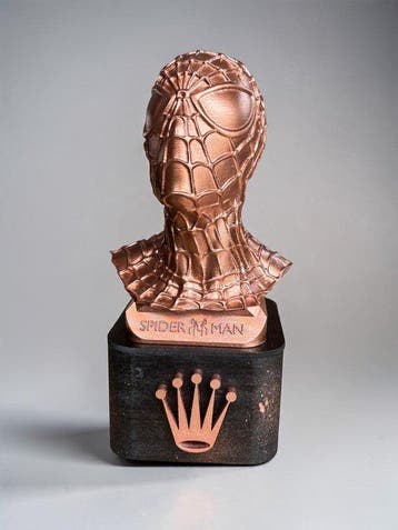 Artiluxx - Spider-Man bronze Rolex sculpture, Antiquités & Art