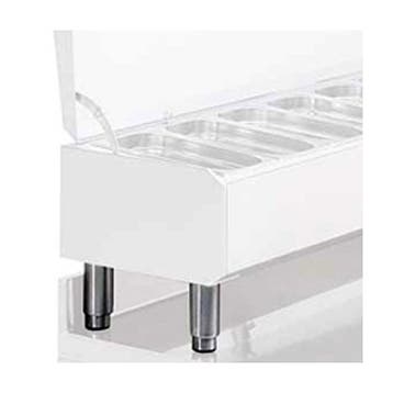Potenset | Diamond Opzetkoelvitrines 1/3 GN | RVS | 4 Poten, Verzenden